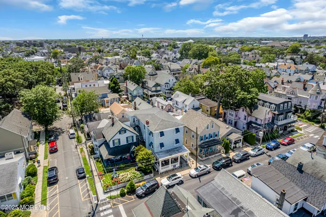 an aerial view of a city