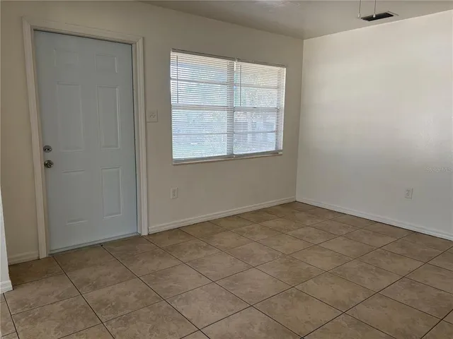 a bathroom with a window