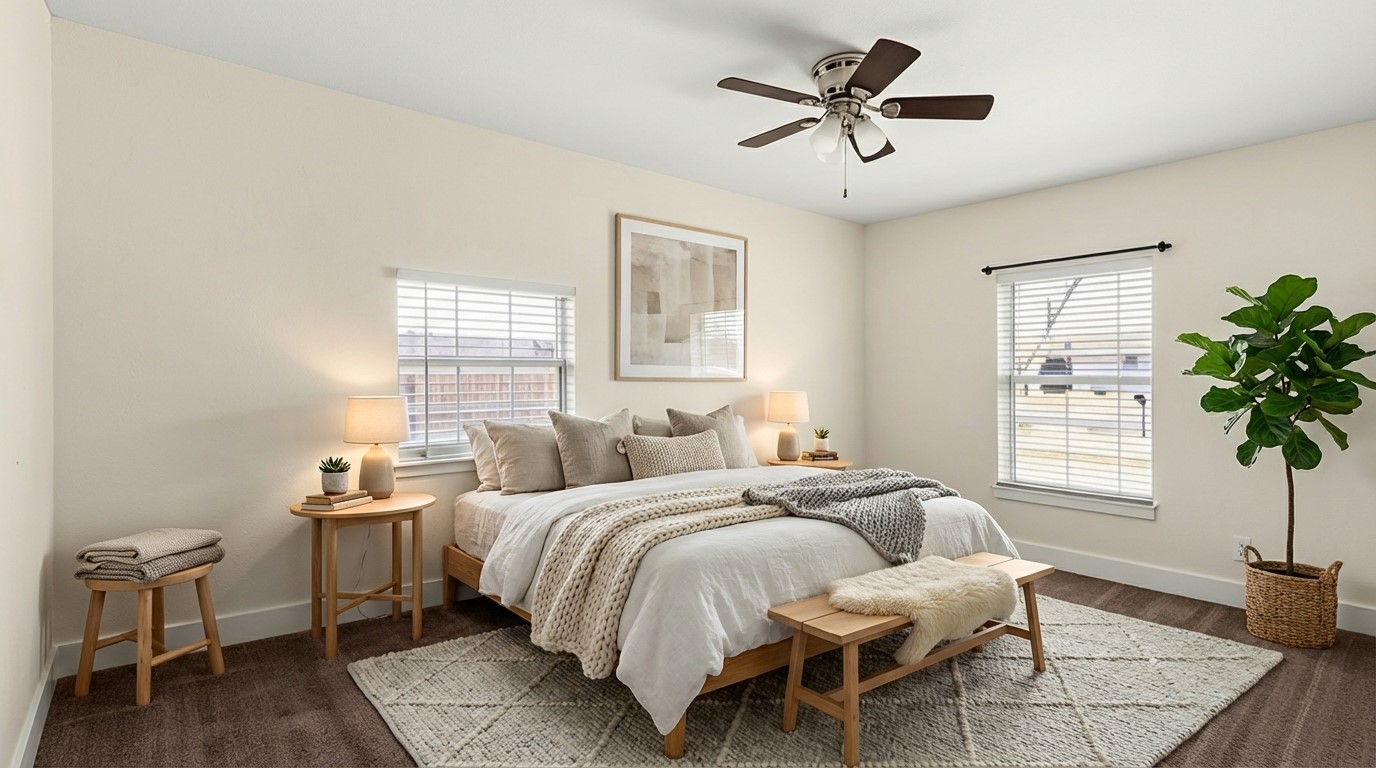 1618 Chippeway Lane Austin, TX 78745 - Photo 25 of 39 Virtually staged. Largest bedroom / Primary with full bathroom. Bedroom 3(garage space converted to primary bedroom/2nd living room )