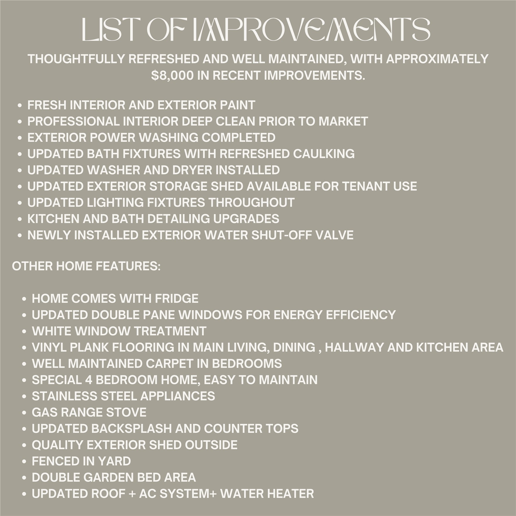 1618 Chippeway Lane Austin, TX 78745 - Photo 3 of 39 List of Updates & Features