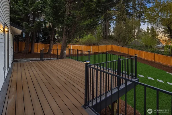 a view of a city with a building in the background