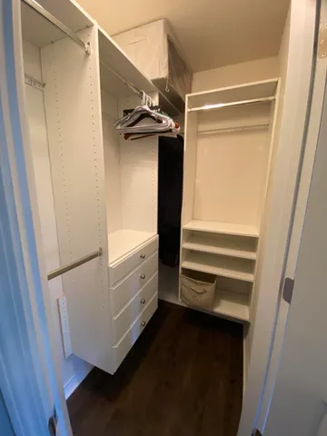a view of walk in closet