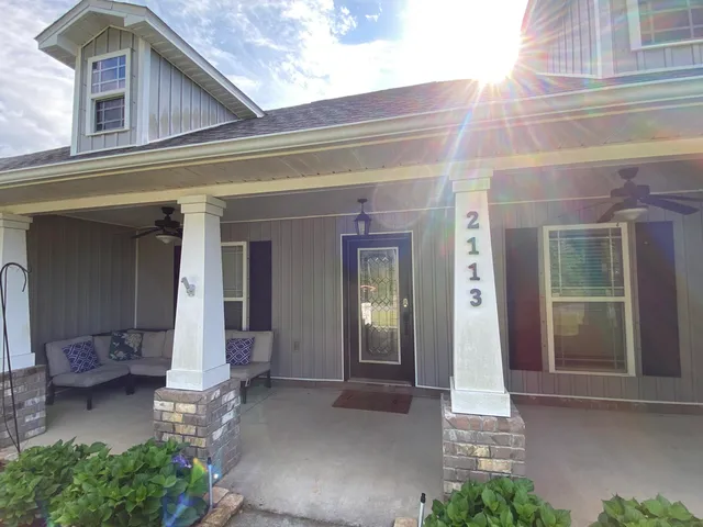 a front view of a house