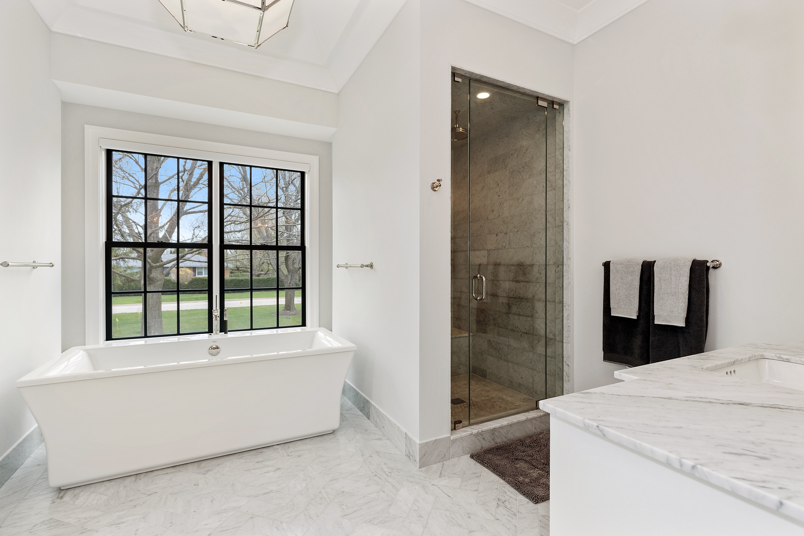 152 North Ridge Road Lake Forest, IL 60045 - Photo 17 of 23 a bathroom with a bathtub and a shower
