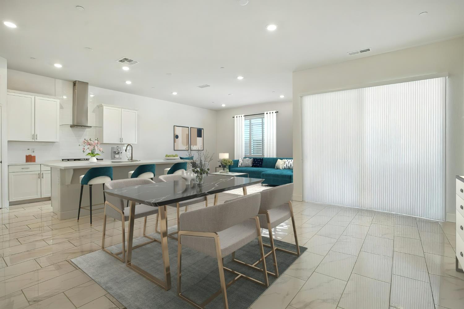 3742 Haymaker Way Sacramento, CA 95835 - Photo 39 of 39 a view of kitchen with dining area and windows