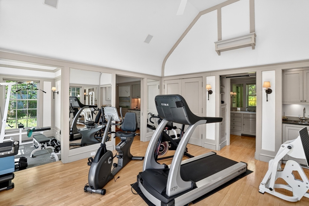 10-12 Boldwater Road Edgartown, MA 02539 - Photo 30 of 41 a view of a room with gym equipment