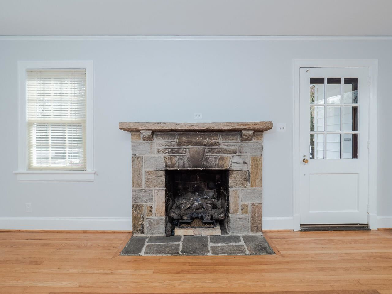 408 Morrison Avenue Raleigh, NC 27608 - Photo 5 of 29 This fireplace is constructed of rock quarried from the old Glenwood quarry near where Glenwood Village now stands. Fireplace