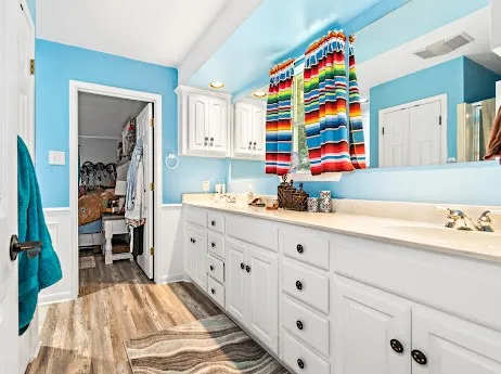 a view of an indoor swimming pool