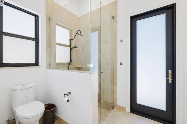 a view of swimming pool with sitting area and slide