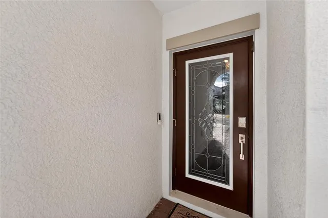 a view of front door