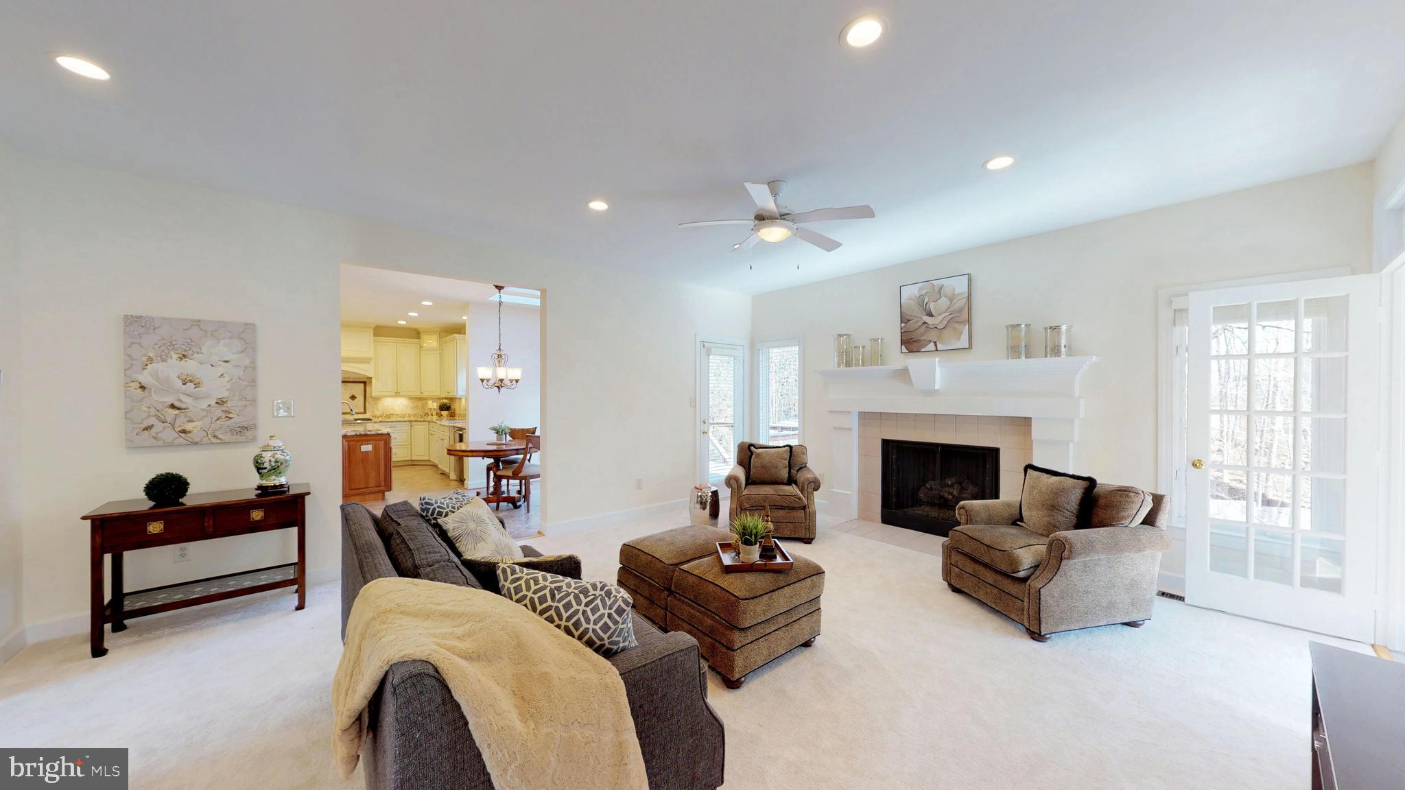 11205 Bright Pond Lane Reston, VA 20194 - Photo 15 of 102 Family Room has a Fireplace and Ceiling Fan