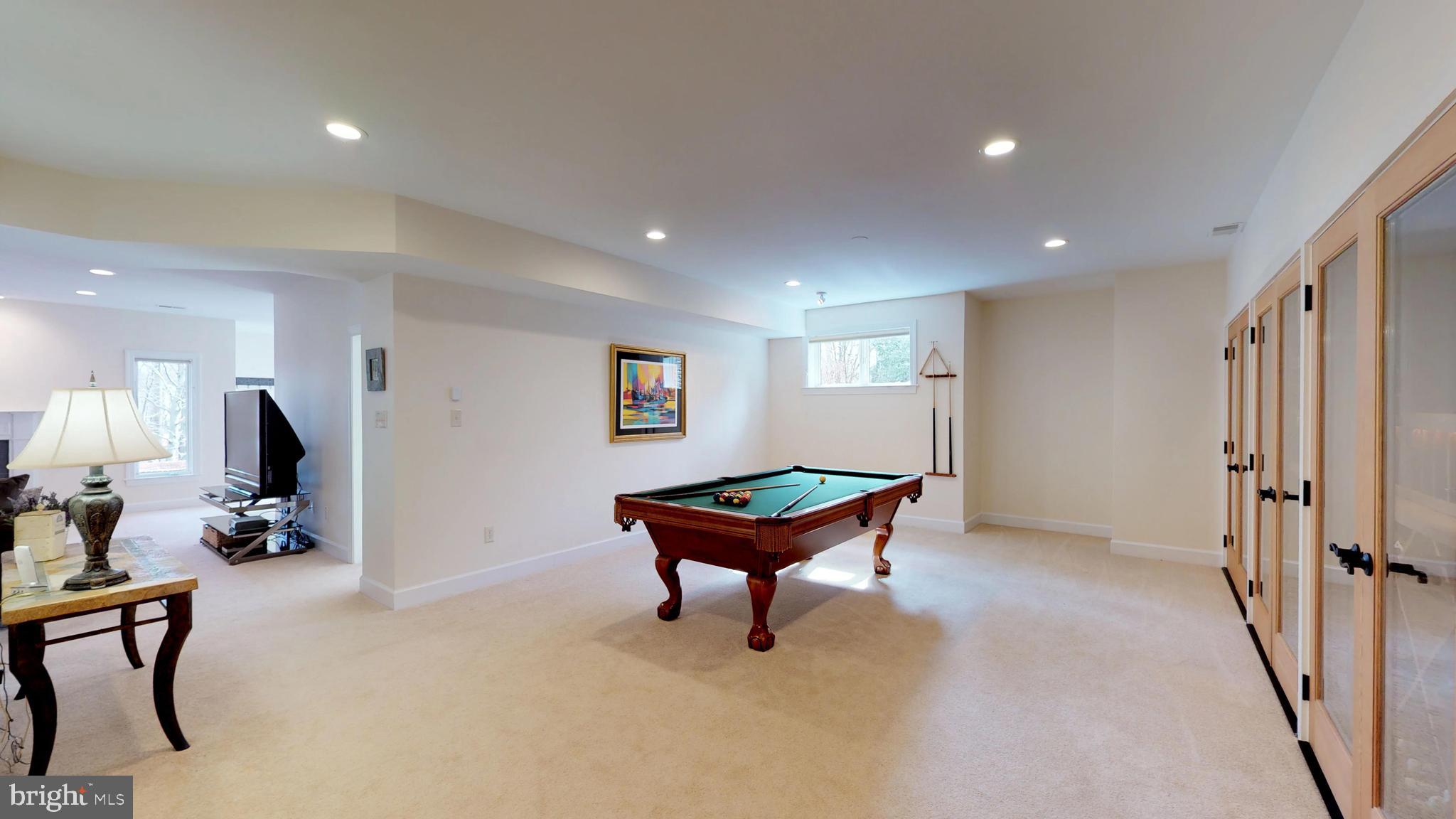 11205 Bright Pond Lane Reston, VA 20194 - Photo 47 of 102 Check out the Billiards Room downstairs!