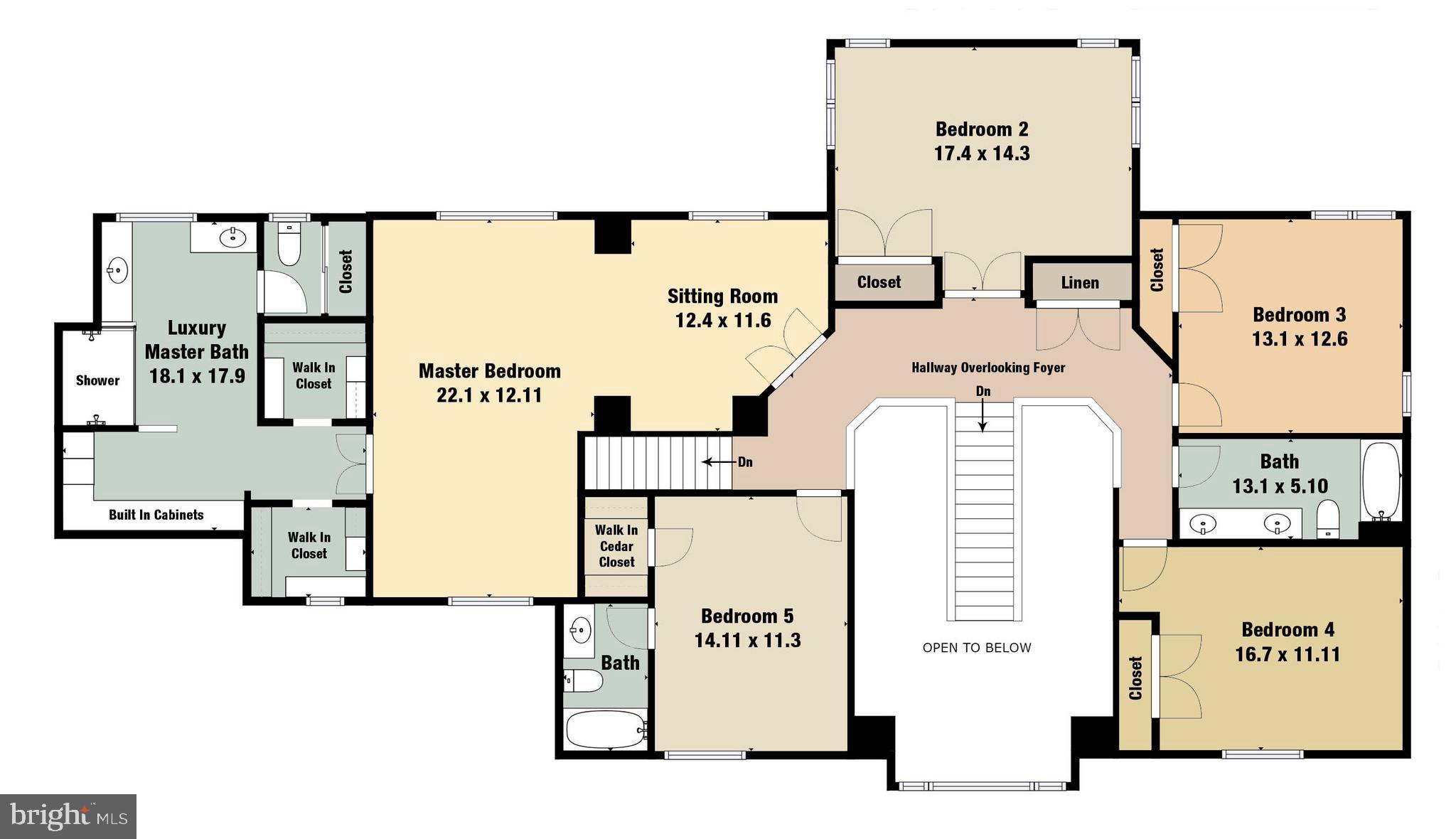 11205 Bright Pond Lane Reston, VA 20194 - Photo 101 of 102 Upper Level Floorplan