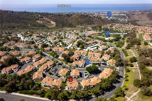 an aerial view of house with outdoor space