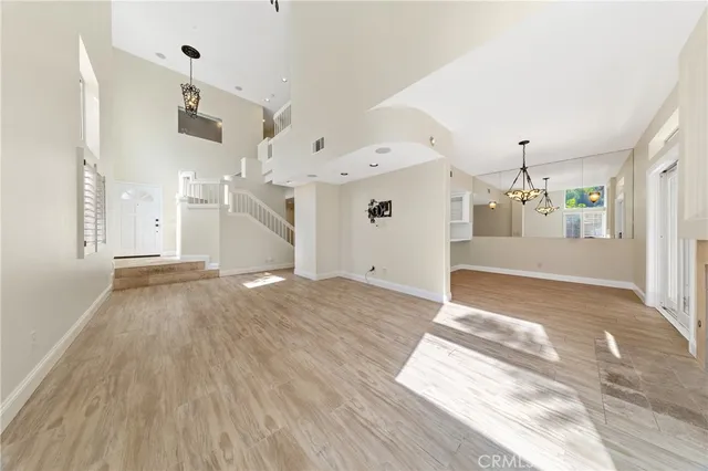 a view interior of a house wooden floor and windows