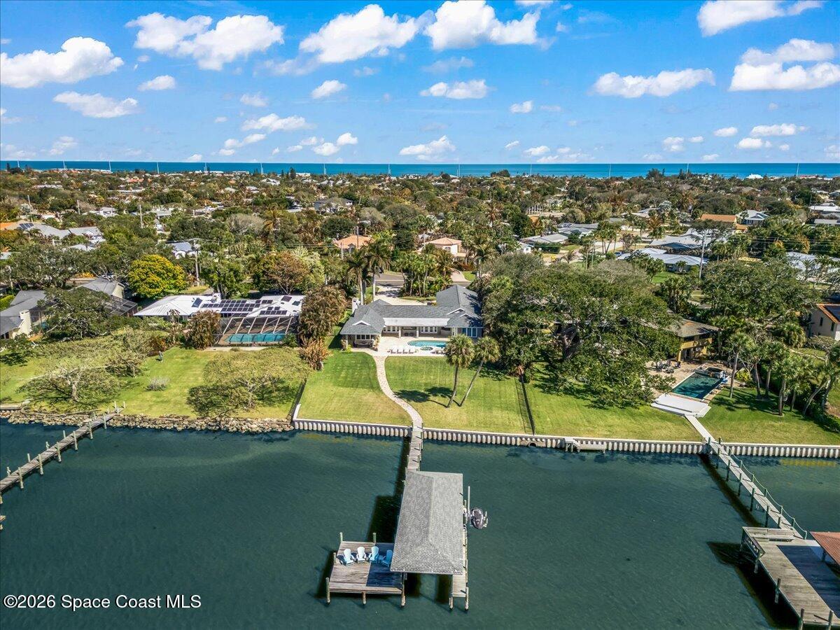 408 Riverside Drive Melbourne Beach, FL 32951 - Photo 10 of 12 Aerial