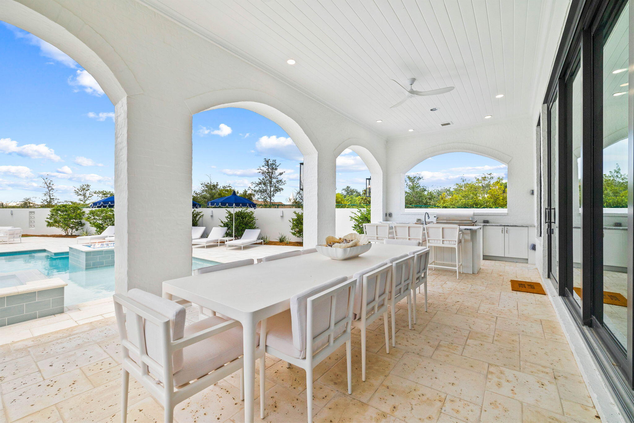 48 Paradise By The Sea Boulevard Inlet Beach, FL 32461 - Photo 21 of 97 a view of a dining room with furniture window and outside view