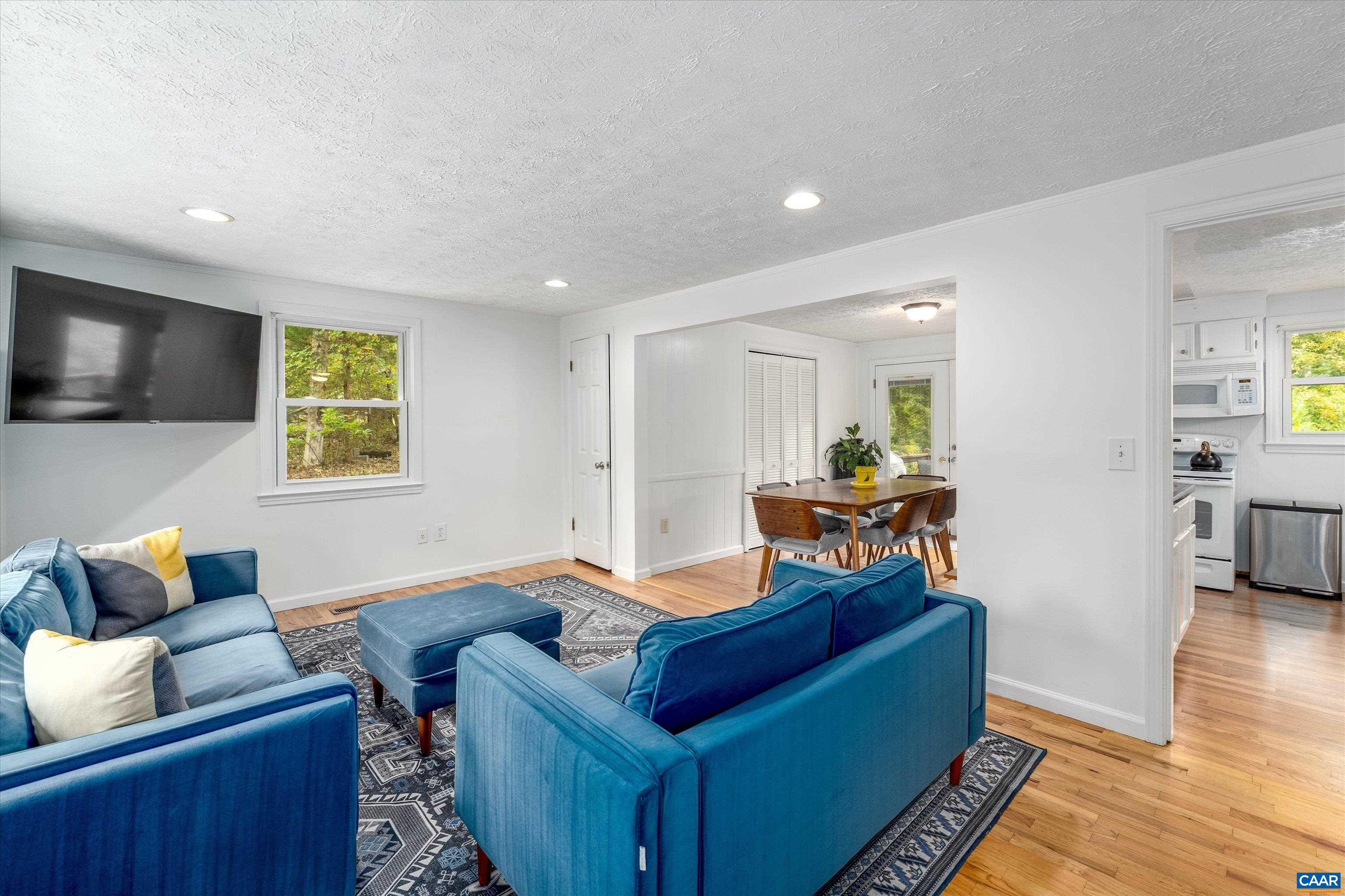 2833 Milton Road Charlottesville, VA 22902 - Photo 17 of 44 a living room with furniture and a flat screen tv