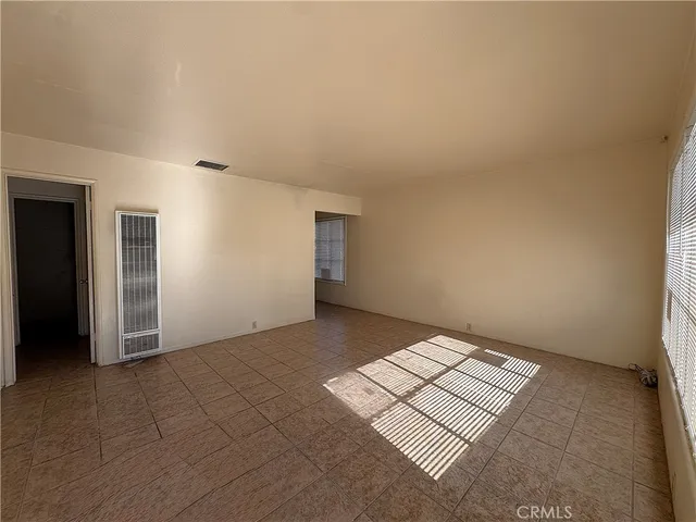 an empty room with an entryway