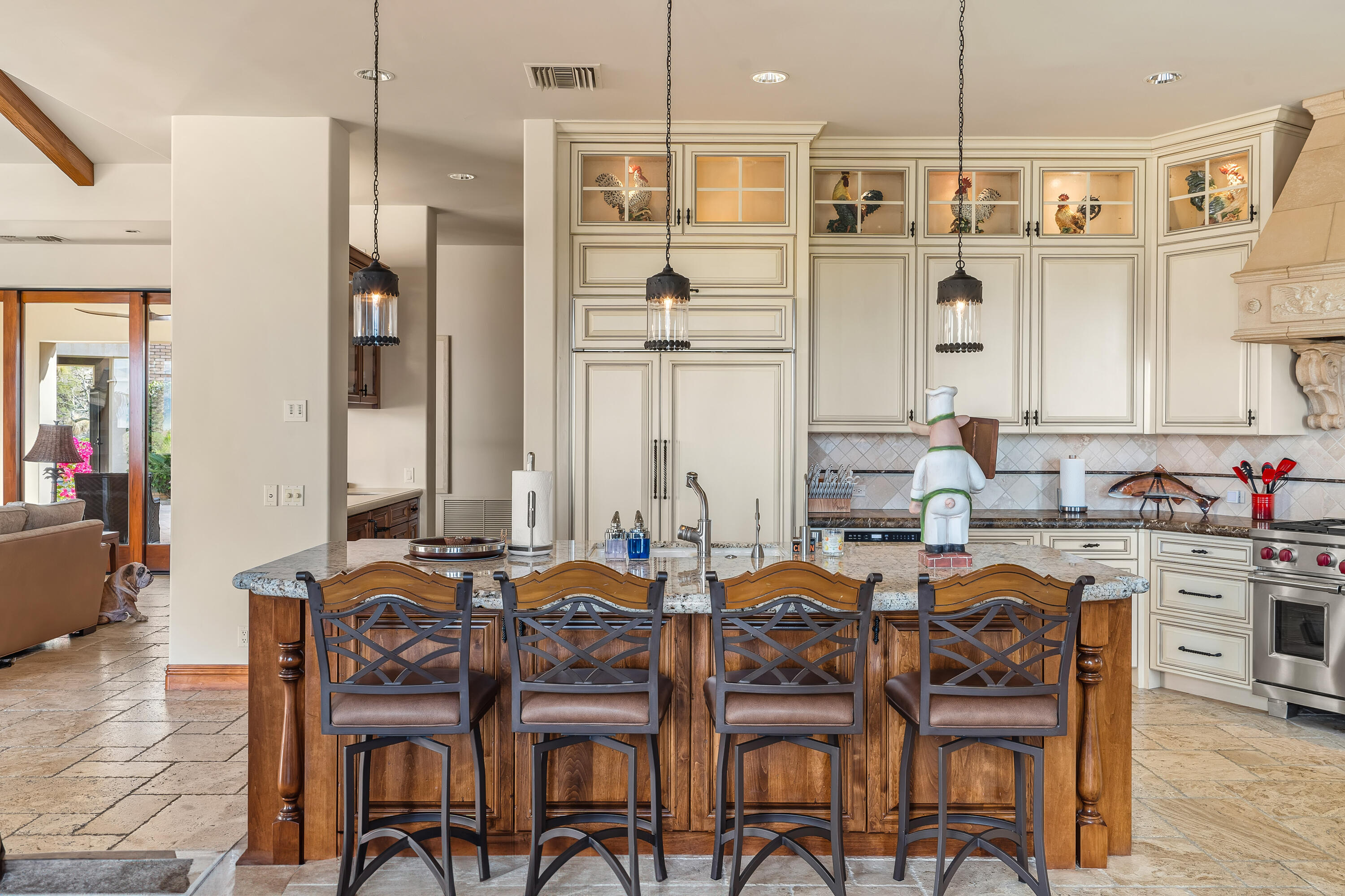 31 Hillcrest Drive Rancho Mirage, CA 92270 - Photo 29 of 82 a dinning area with chairs and kitchen view