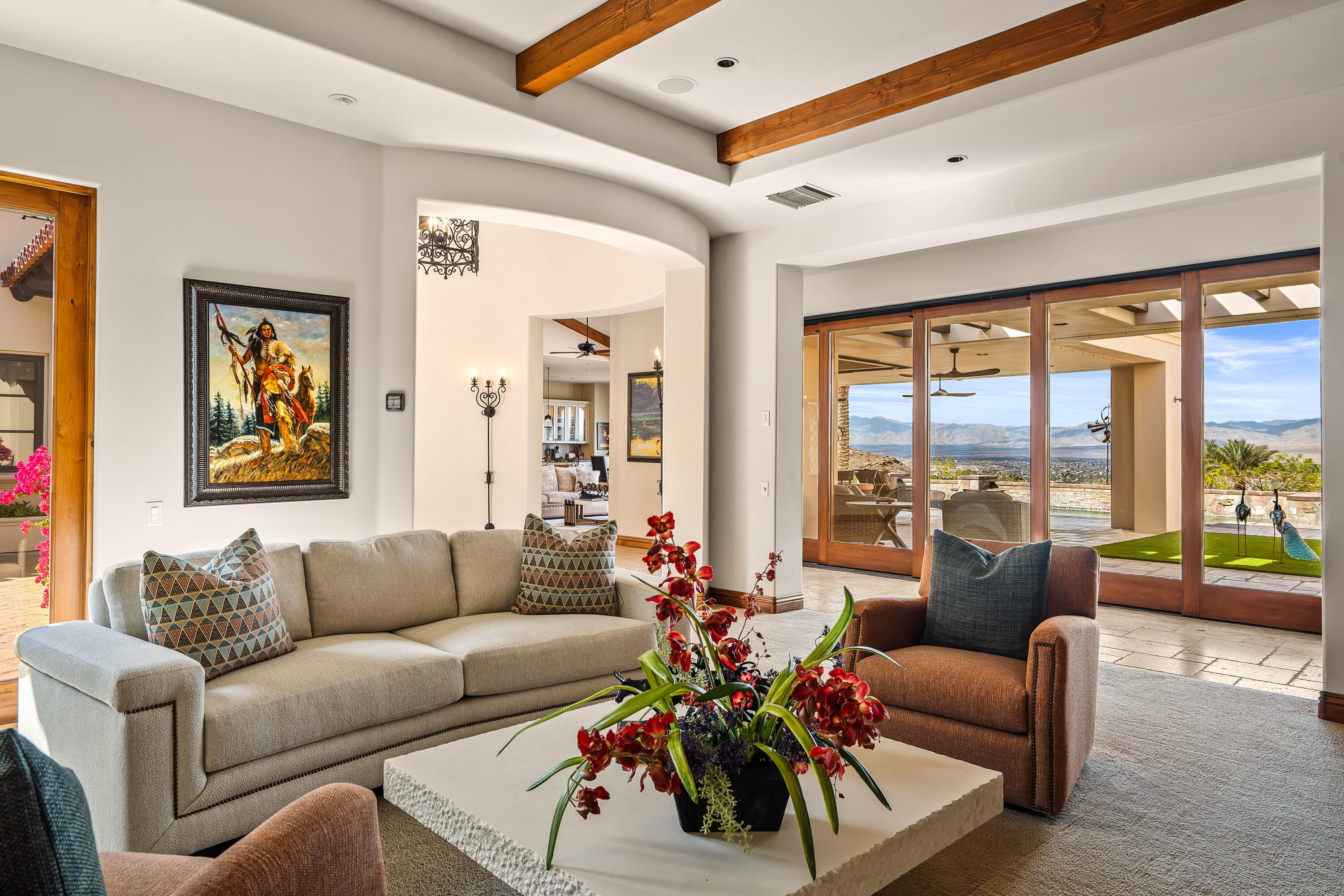 31 Hillcrest Drive Rancho Mirage, CA 92270 - Photo 36 of 82 a living room with furniture and a large window