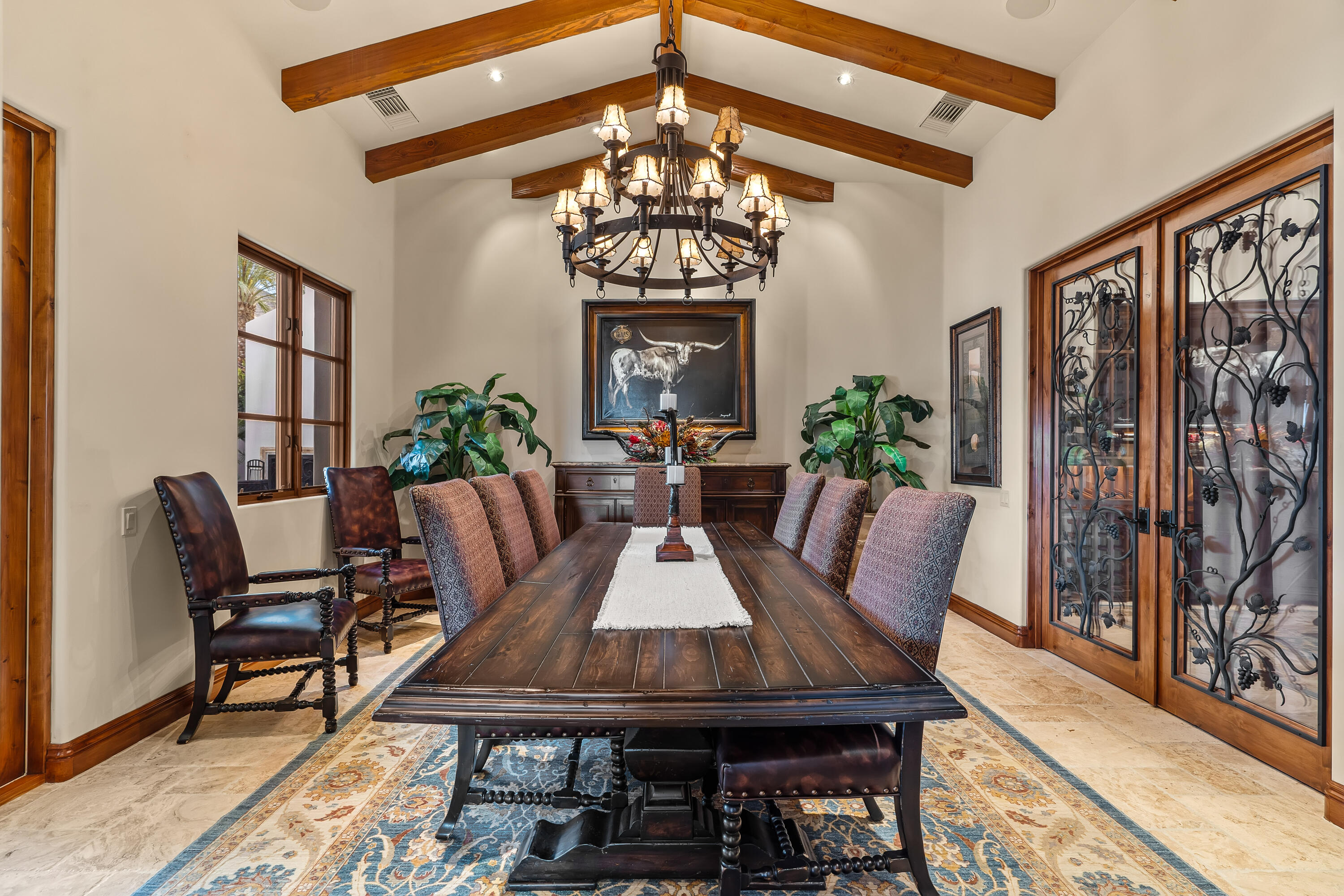 31 Hillcrest Drive Rancho Mirage, CA 92270 - Photo 37 of 82 a view of a dining room with furniture window and wooden floor