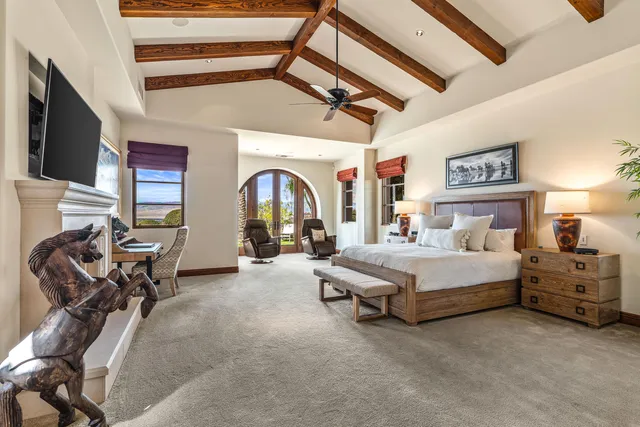a bathroom with a double vanity sink mirror and shower