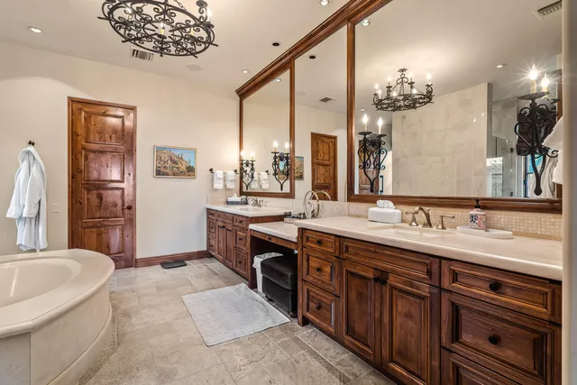 a view of a garden with potted plants