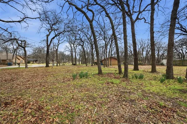 a view of road with trees