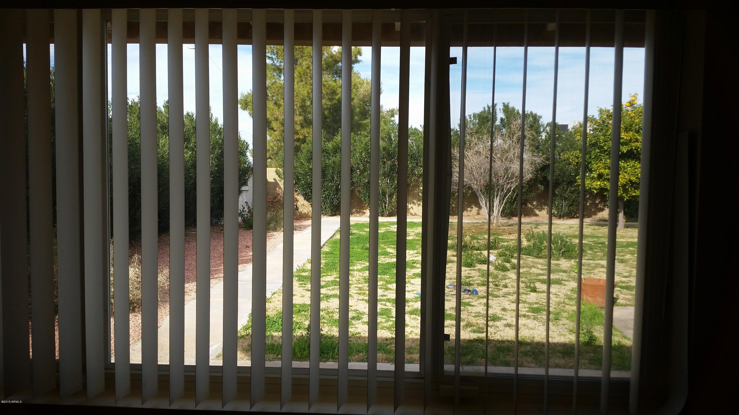 1840 West Utopia Road Phoenix, AZ 85027 - Photo 17 of 22 View Out Master Window of Yard