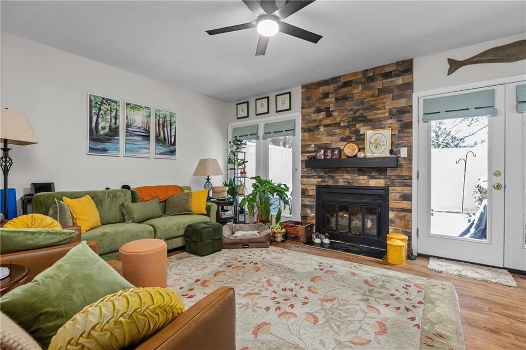 1104 West Ridge Road Allison Park, PA 15101 - Photo 12 of 32 a living room with furniture and a fireplace