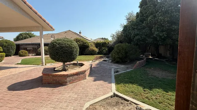 a view of an outdoor sitting area