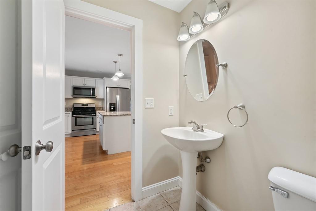 2 Pine Cone Lane East Freetown, MA 02717 - Photo 12 of 38 a bathroom with a sink double vanity and a mirror