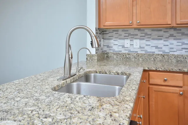 a close view of sink and tap