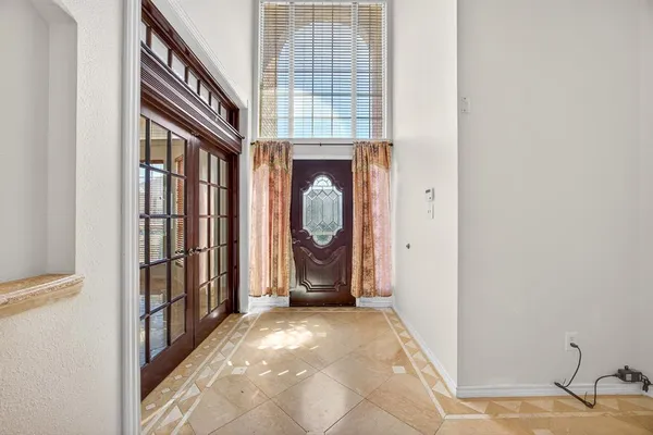 a view of an entryway door