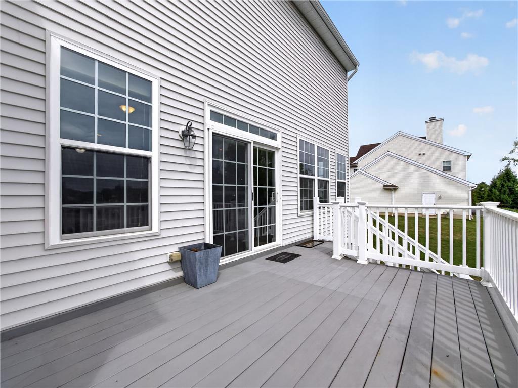 2765 Farmstead Road Easton, PA 18040 - Photo 28 of 50 A spacious outdoor deck with sturdy railings offers ample room for al fresco entertaining.