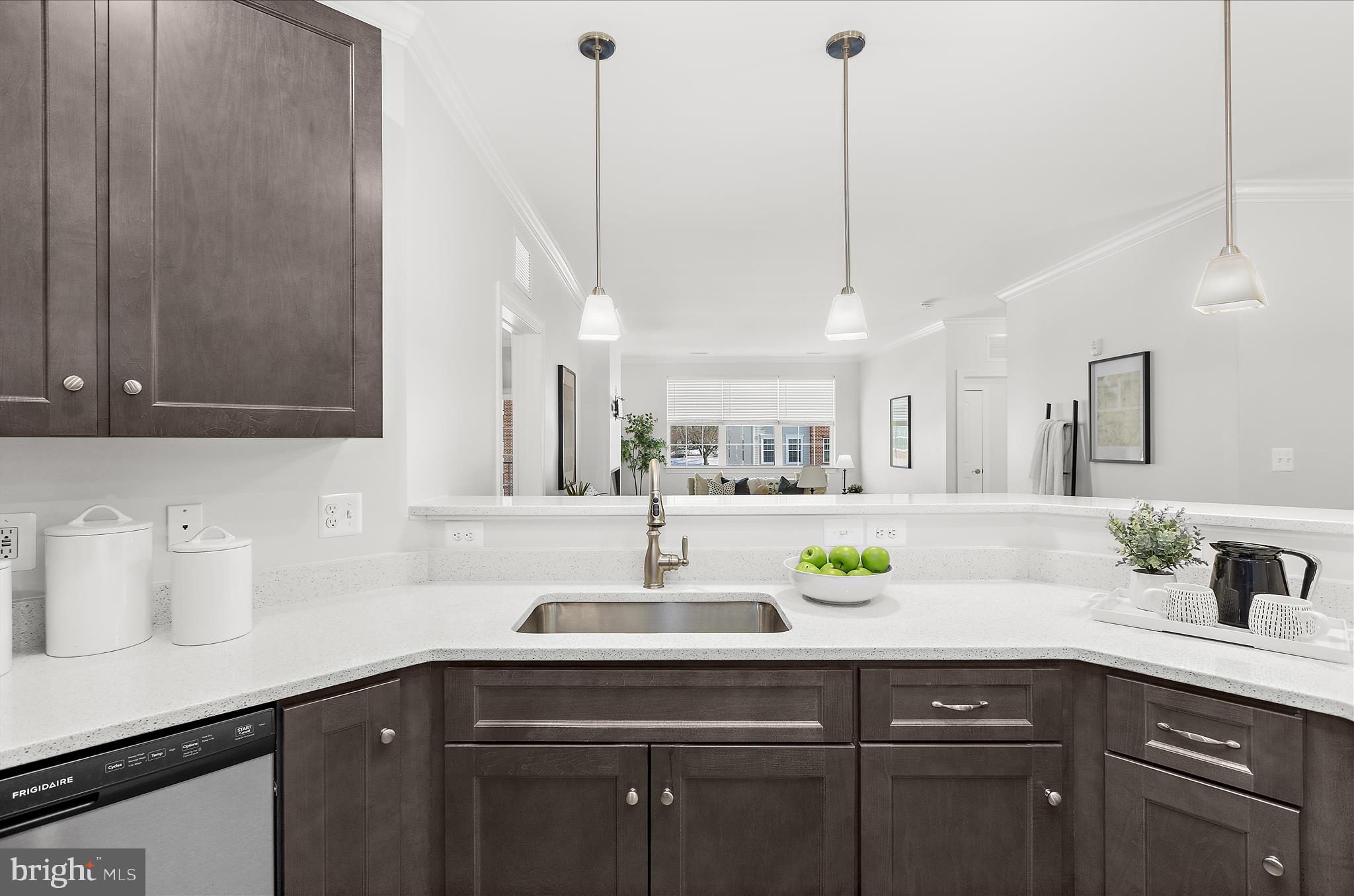 636 Wallingford Road, Unit 3J Bel Air, MD 21014 - Photo 7 of 59 a kitchen with a sink and a potted plant