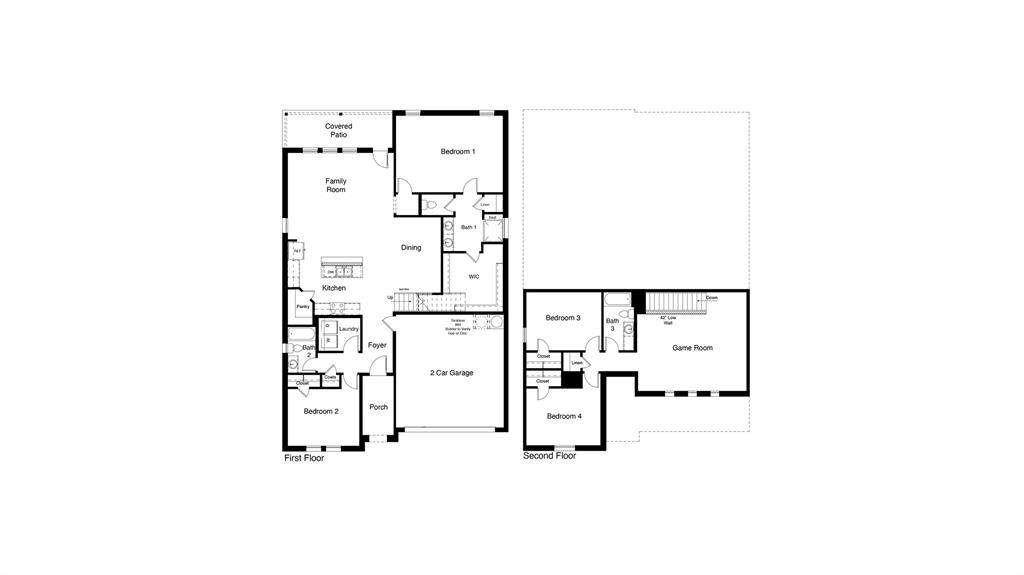 215 Windmill Drive Rhome, TX 76078 - Photo 37 of 37 a picture of floor plan