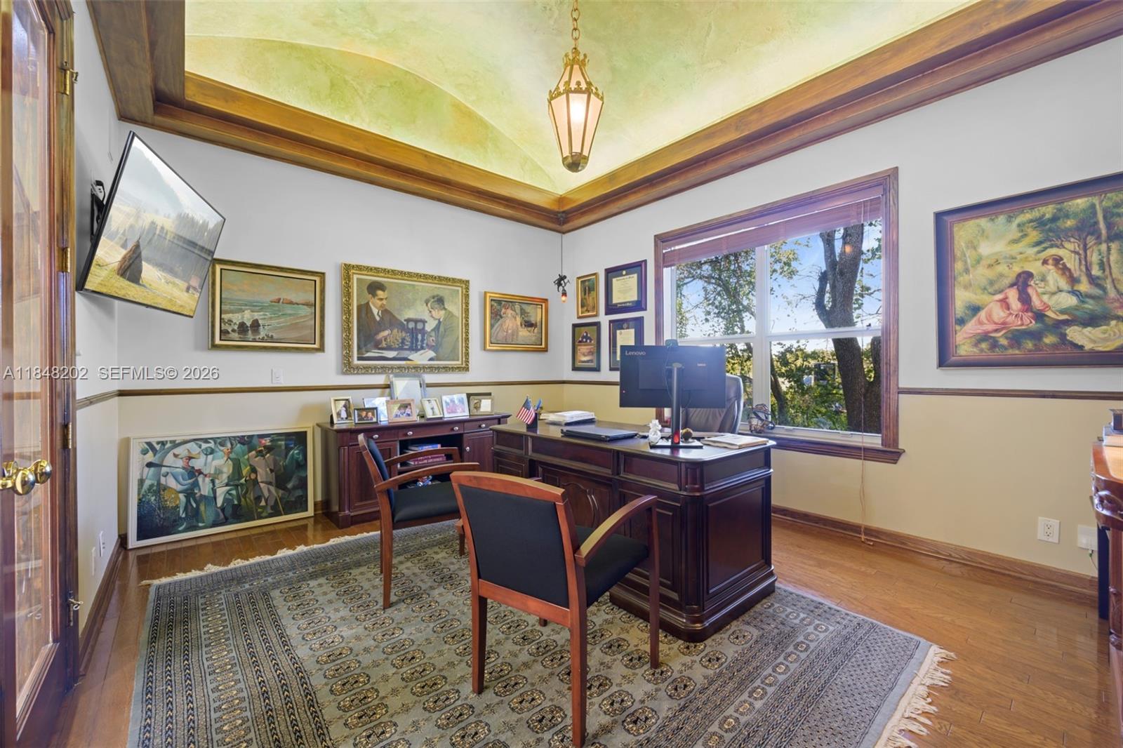 14211 Southwest 63rd Street Southwest Ranches, FL 33330 - Photo 24 of 81 a living room with furniture and a fireplace
