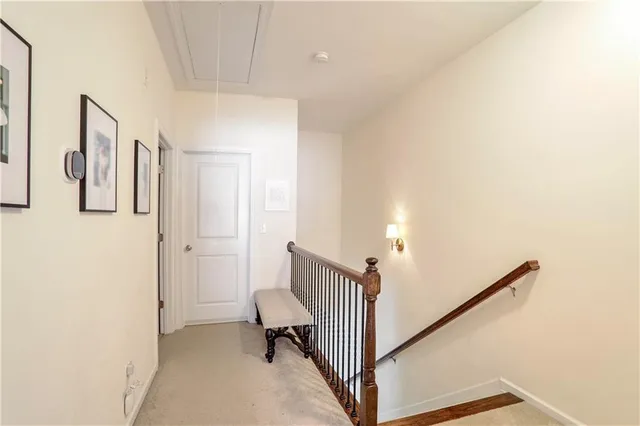 a view of a hallway with interior of the house