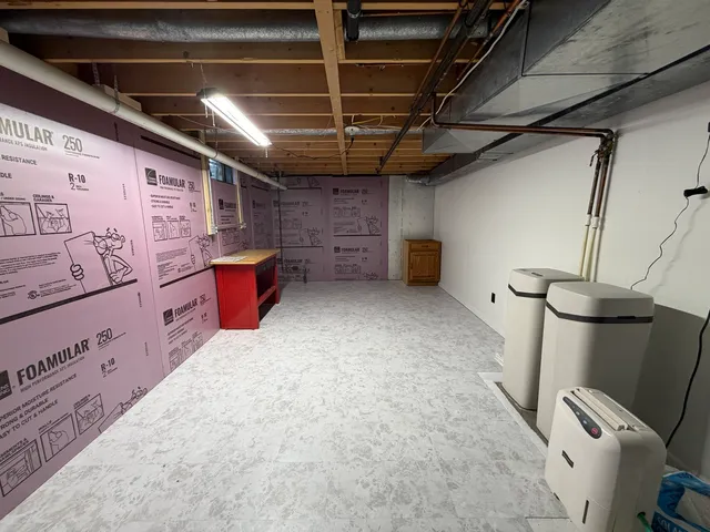 a view of a storage room