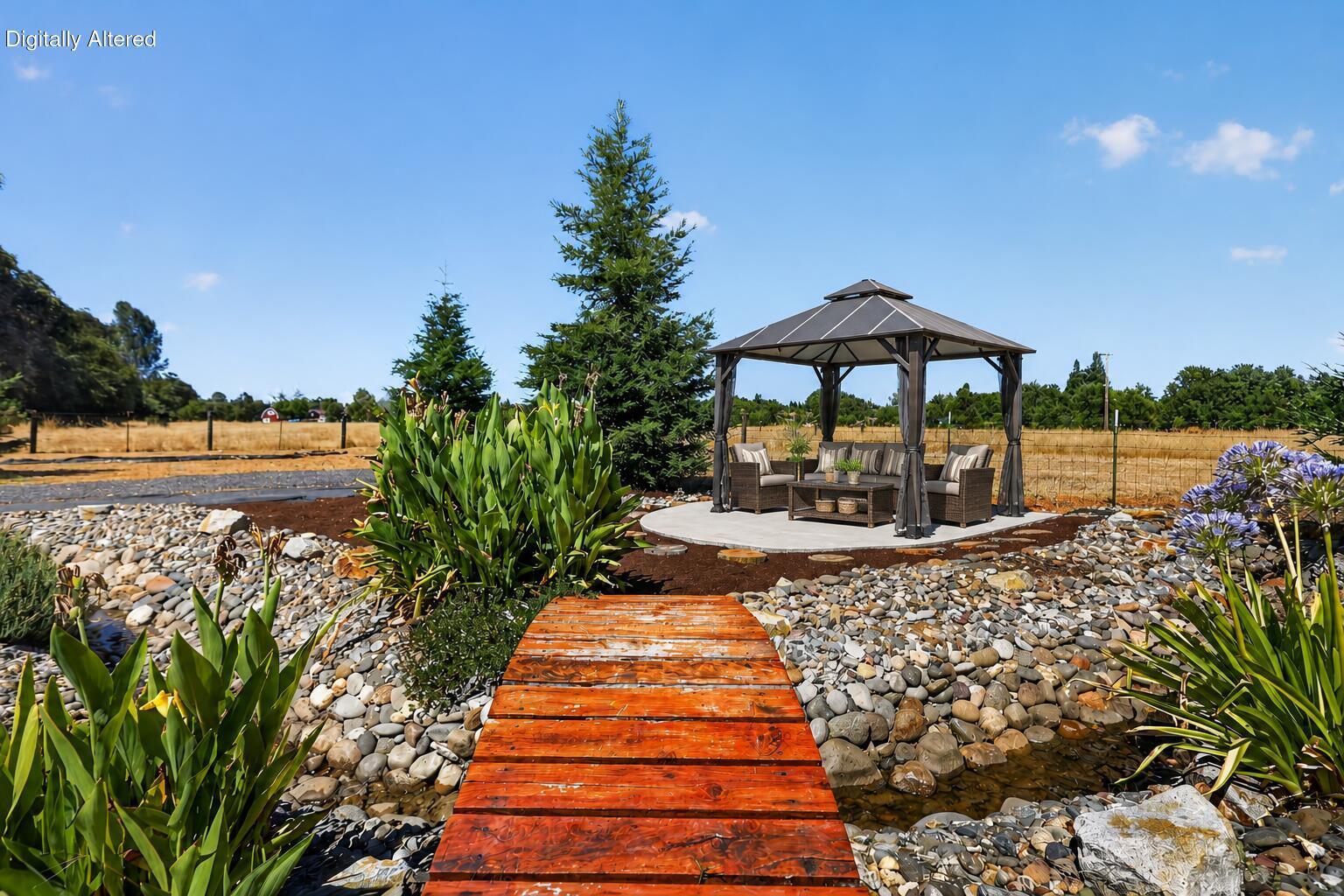 5525 Churn Creek Road Redding, CA 96002 - Photo 58 of 69 Virtually Staged Gazebo