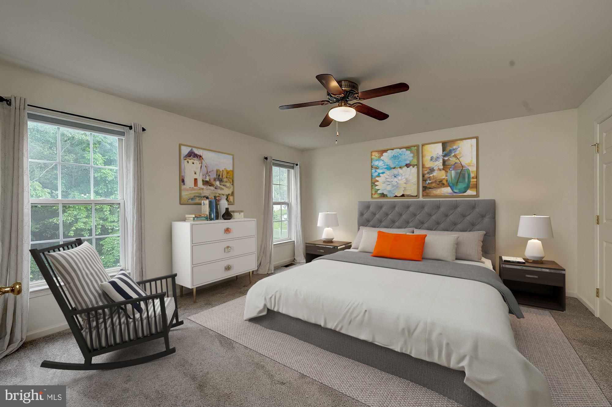 5607 Honeygo Ridge Court White Marsh, MD 21162 - Photo 18 of 47 Primary Bedroom Suite Staged Using Virtual Tools