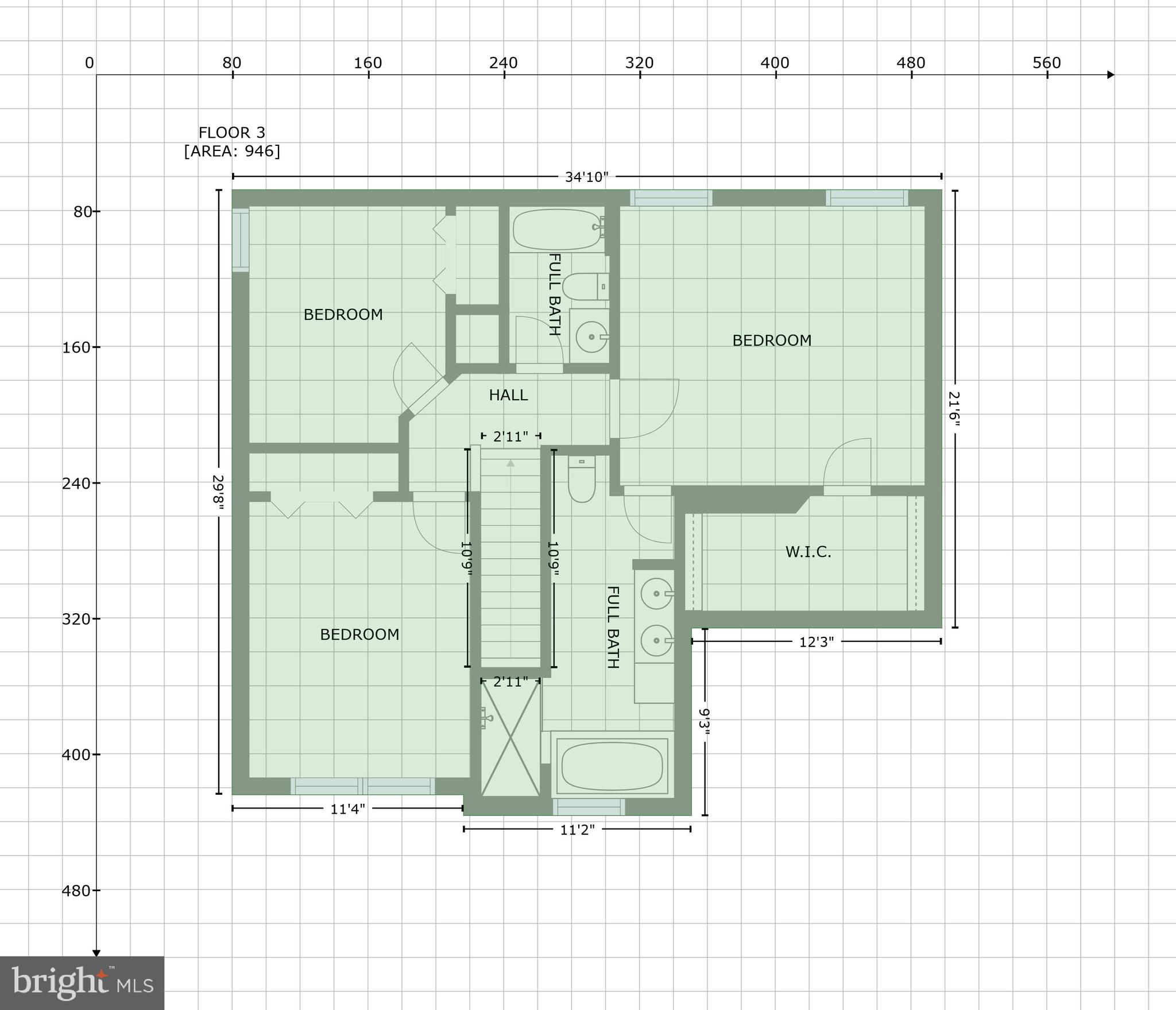 5607 Honeygo Ridge Court White Marsh, MD 21162 - Photo 47 of 47 GLA Floor Plan