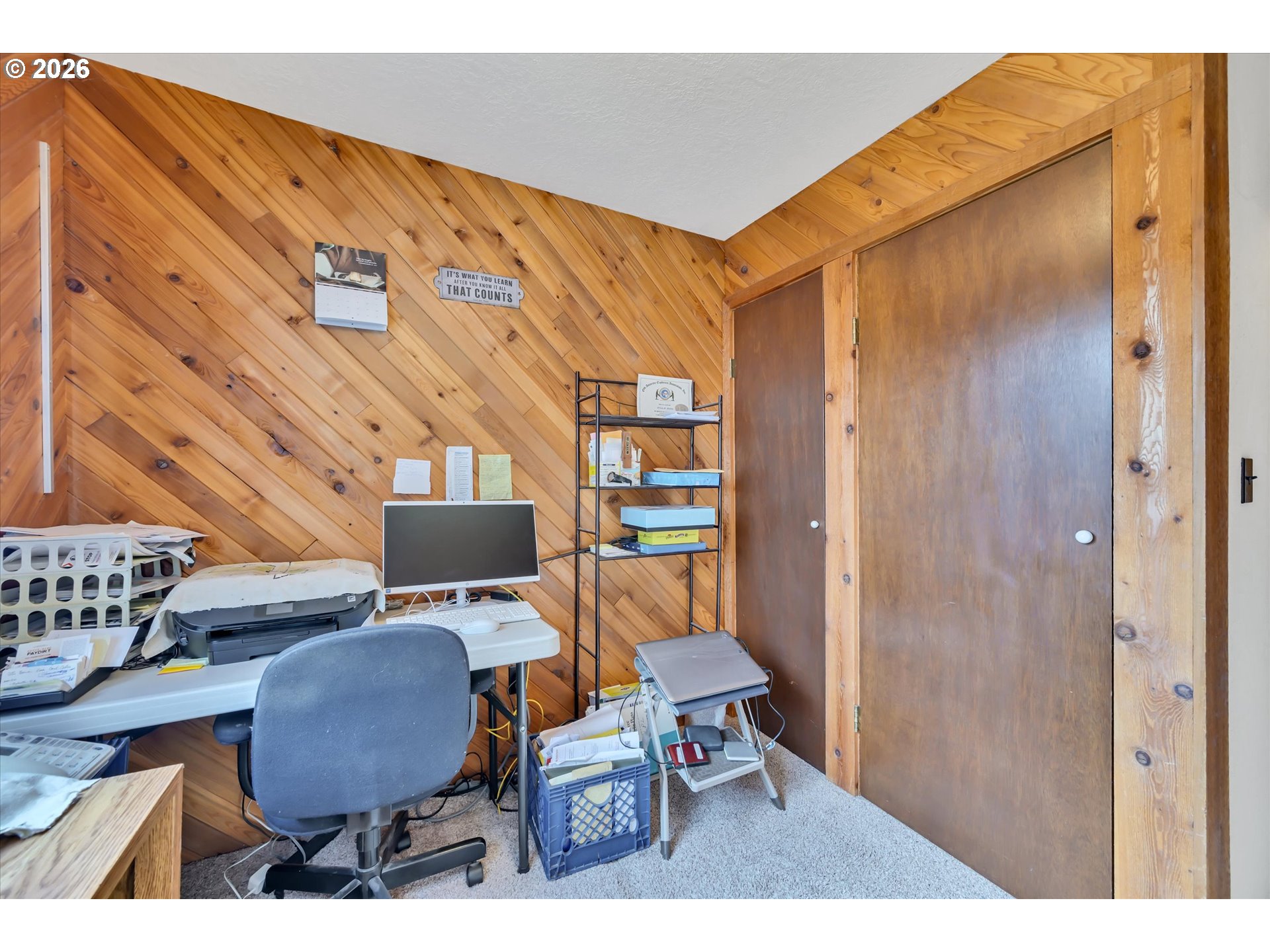 91 Godfrey Road Mossyrock, WA 98564 - Photo 17 of 47 a workspace with furniture and wooden floor