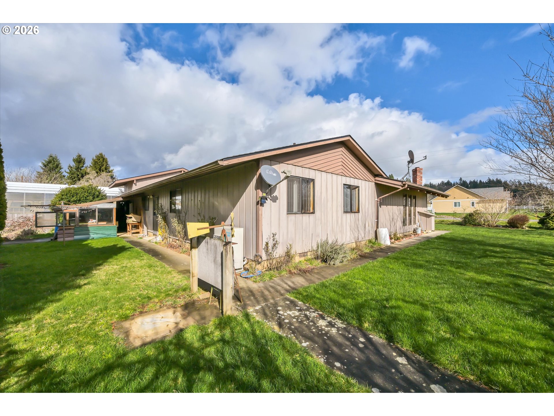91 Godfrey Road Mossyrock, WA 98564 - Photo 29 of 47 a aerial view of a house with a yard