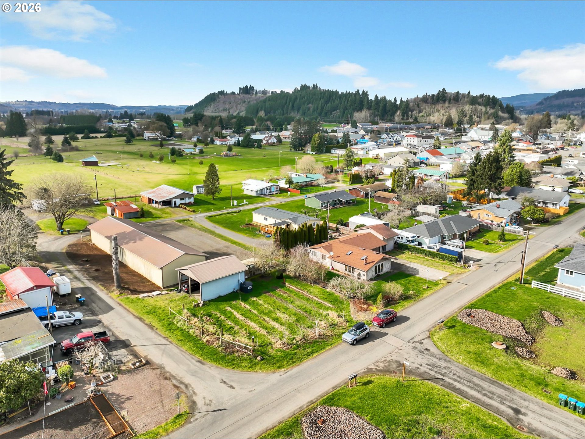 91 Godfrey Road Mossyrock, WA 98564 - Photo 40 of 47 an aerial view of residential houses with outdoor space