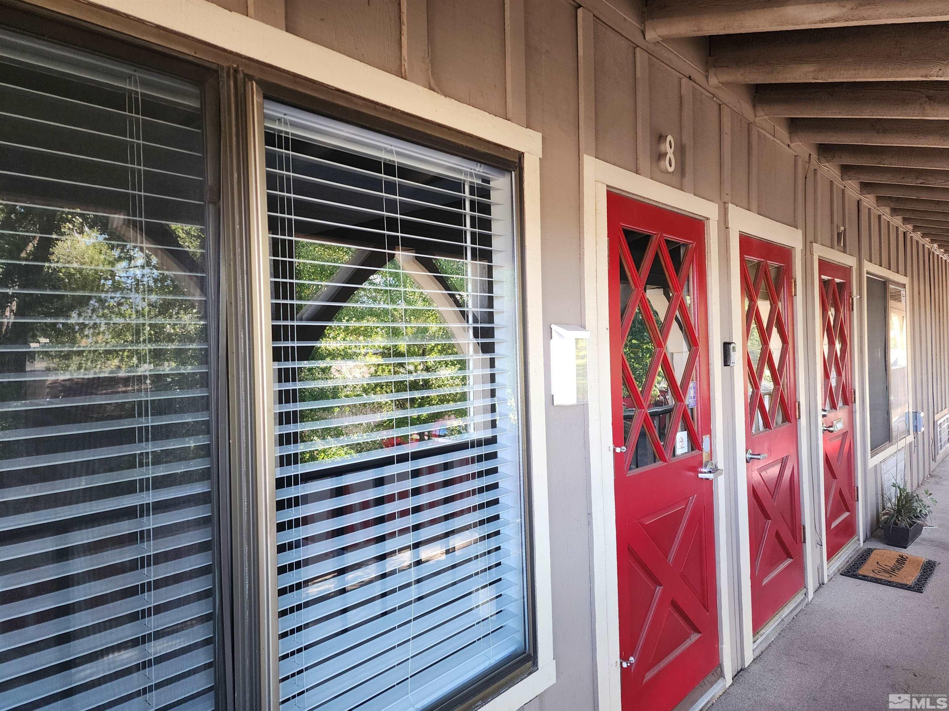 1504 N Highway, Unit 8 Gardnerville, NV 89410 - Photo 2 of 7 a view of a door and a outdoor space