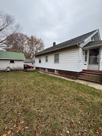 a house view with a garden space