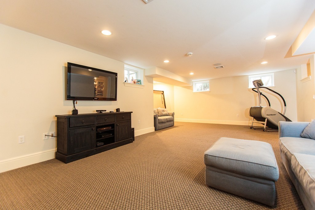 18 Thomas Road Wellesley, MA 02482 - Photo 16 of 24 a living room with furniture and a flat screen tv